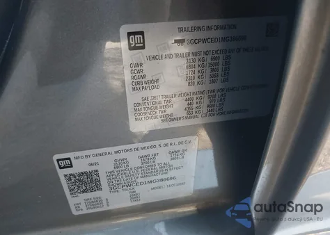 2021 Chevrolet Silverado 1500 2Wd Short Bed Lt from USA, damaged, VIN 3GCPWCED1MG386696